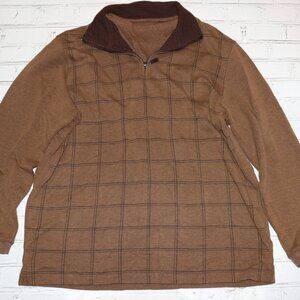 Men's brown Haggar long sleeve shirt size XL